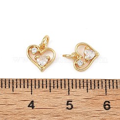 Breloques en laiton et zircon cubique transparent pour la Saint-Valentin de Shegrace&nbsp;XGRQ3P465-595G