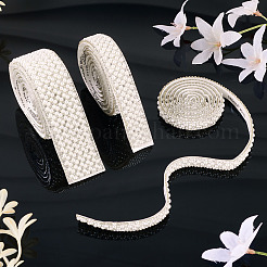 3 Yard (ca. [91] cm) 3 verschiedene Stile Imitationsperlen-Strass-Bänder&nbsp;DIY-TA0013-16