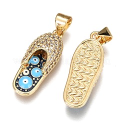 Pendentifs en laiton zircon cubique transparent&nbsp;ZIRC-B002-37G-A