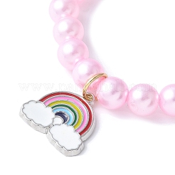 ABS-Kunststoff-Imitationsperlen dehnen Armbänder aus&nbsp;BJEW-JB11585-02