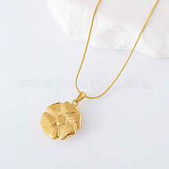 Collier avec pendentif en forme de fleur en émail blanc&nbsp;MA8208-2