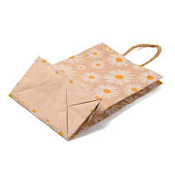 Bolsas de asas del regalo del papel de la flor de la margarita&nbsp;ABAG-Q055-01A