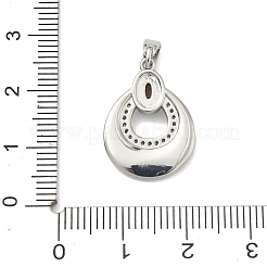 Latón micro pavimenta claro colgantes de circonio cúbico&nbsp;KK-G556-01P-01