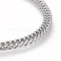 Anlaufgeschützte kubanische Gliederkettenarmbänder aus Edelstahl 304&nbsp;BJEW-I288-04P