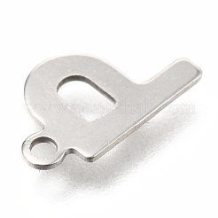 Anlaufgeschützte Charms aus Edelstahl 201&nbsp;STAS-C021-06P-P