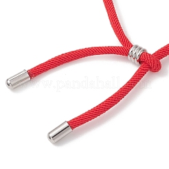 Creazione di braccialetti scorrevoli con cordino rotondo in nylon&nbsp;AJEW-JB01516