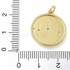 Cremagliera placcatura micro ottone spianare pendenti zirconi&nbsp;KK-K392-19A-G