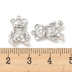 Colgante micropavé cubic zirconia de latón&nbsp;KK-Q809-18P