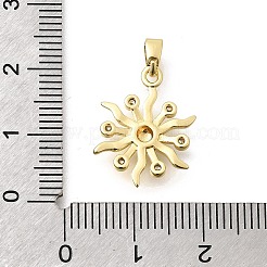Pendentifs en laiton zircon cubique clair&nbsp;KK-B187-04G