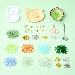 Kit de fabrication de bracelet en perles de verre à faire soi-même&nbsp;DIY-FZC0001-01A