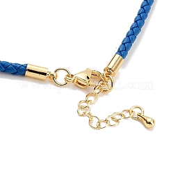 Geflochtene runde Kunstlederarmbänder herstellen&nbsp;BJEW-H610-01G-15