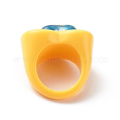 3D-Harz-Herz-Fingerring&nbsp;RJEW-JR00538-04