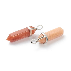Natürliches rotes Aventurin spitzen Anhänger&nbsp;G-M378-01P-A04