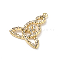 Messing micro pave klare zirkonia anhänger&nbsp;KK-A300-16G