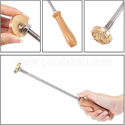 Estampage gaufrage soudure laiton avec tampon&nbsp;AJEW-WH0113-15O