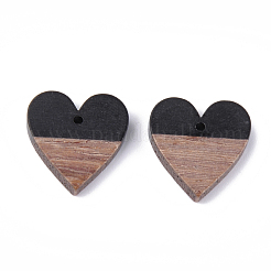 Pendentifs en résine & en bois&nbsp;X-RESI-S358-13