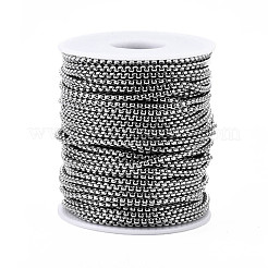 Cadenas de caja de acero inoxidable 201 resistentes al deslustre&nbsp;CHS-S009-002