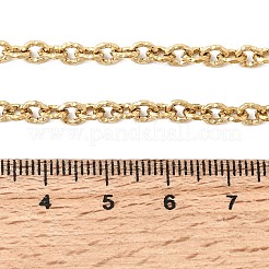 Halsketten aus strukturiertem Kabelgeflecht aus Edelstahl 304&nbsp;NJEW-Z114-01G