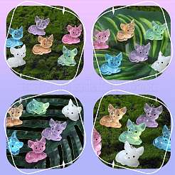 30 Stück 6 Farben leuchtende transparente Harzanhänger&nbsp;RESI-SZ0003-40