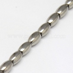 Galvanisieren unmagnetische synthetischen Hämatitkornen Stränge&nbsp;G-J168-5x3mm-01