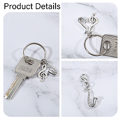 48 pendentif décoratif et porte-clés en alliage de style 3&nbsp;HJEW-CA00047