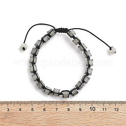 Verstellbare Armbänder aus natürlichen und synthetischen Edelsteinen und nicht magnetischen&nbsp;BJEW-Z090-01