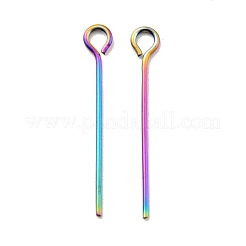 Placcatura ionica (ip) perni ad occhiello in acciaio inossidabile 304&nbsp;STAS-E156-01M-02