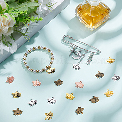 100 pz 5 colori stagione di laurea stile tibetano pendente in lega di zinco&nbsp;FIND-SP0005-24