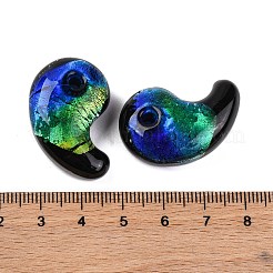 Leuchtende handgefertigte Silberfolien-Bunte Malerei-Perlen&nbsp;LAMP-F022-05F