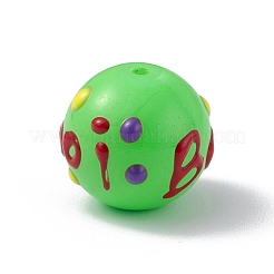 Undurchsichtig bemalte Glasperlen&nbsp;GLAA-B001-01E