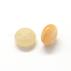 Abalorios de jade natural de jade topacio europeo&nbsp;G-Q442-16