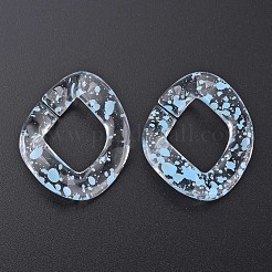 Transparentem Acryl Verknüpfung Ringe&nbsp;OACR-N009-015A-B10