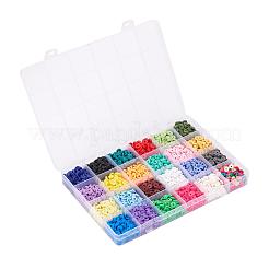 4224 Stück 24 Farben handgefertigte Polymer Clay Perlen&nbsp;CLAY-YW0001-16