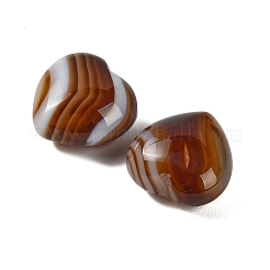 Pierre d'amour en forme de cœur en agate rubanée naturelle (teintée et chauffée)&nbsp;GG-CBAA0EE-03-25C