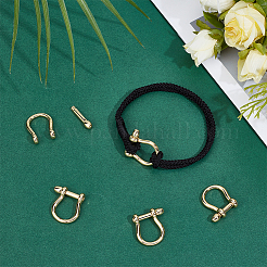 5 Stück D-Ring-Ankerschäkelverschlüsse aus Messing&nbsp;KK-UN0005-60