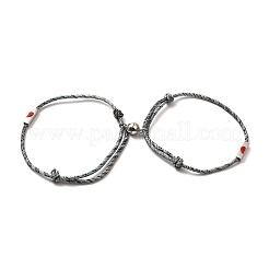Bracelets réglables en fil de nylon&nbsp;BJEW-G634-01