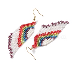 Boho 304 Edelstahl mit Glas-Ohrstecker&nbsp;EJEW-MZ00176
