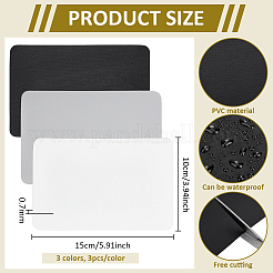 9 Stück PVC-Reparaturflicken in 3 Farben&nbsp;DIY-BC0016-78