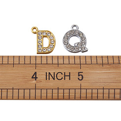 Alu Kristall Strass Anhänger & Legierung Micro Pave Zirkonia Strass Anhänger&nbsp;ALRI-TA0001-06-RS