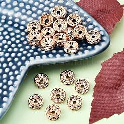 Messing Strass Zwischen perlen&nbsp;X-RB-A014-Z8mm-01RG-NF