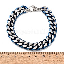 304 Edelstahl Cuban Link Kettenarmbänder für Männer und Frauen&nbsp;BJEW-C124-04B-01