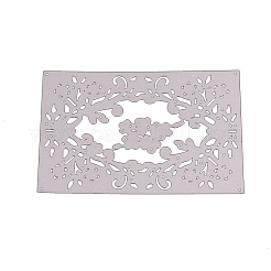 Rechteck mit blumenrahmen kohlenstoffstahl stanzformen schablonen&nbsp;DIY-F028-33