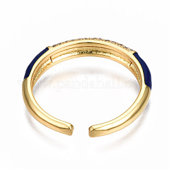 Anneaux de manchette en laiton micro pave zircone cubique&nbsp;RJEW-N035-017-NF