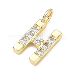 Pendenti in zirconi cubici trasparenti in micro pavè di ottone&nbsp;KK-I476-01G-H