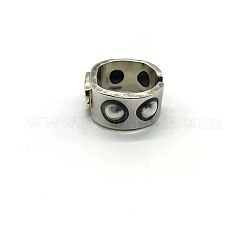 Halloween-Armreif mit zweifarbigem Totenkopfmotiv aus Legierung&nbsp;WG69205-01