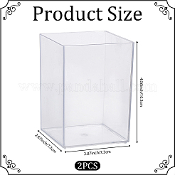 Portalápices de polipropileno transparente&nbsp;AJEW-WH20020-646A