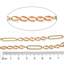 Figaroketten aus Edelstahl 304 mit Emaille&nbsp;CHS-U003-02G-17