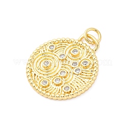 Colgante micropavé cubic zirconia de latón&nbsp;KK-D325-51G