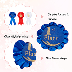 12 nastro di raso premio a 3 colori&nbsp;JEWB-GO0001-07