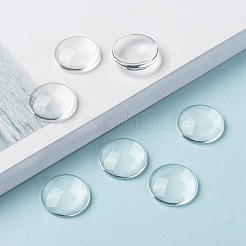 Cabochon in vetro trasparente&nbsp;X-GGLA-R026-16mm
